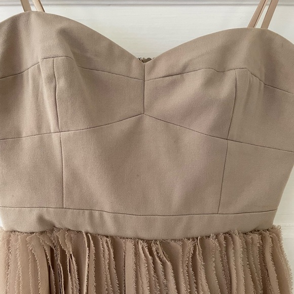 BCBGMaxAzria Angel Strapless Bustier Dress in Pumice - Picture 8 of 8